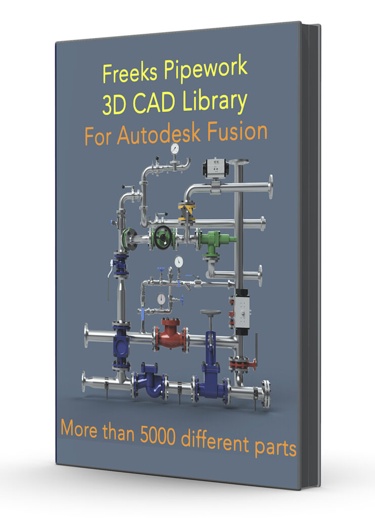 Freeks pipework 3D CAD Library for Autodesk Fusion